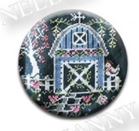 Fresh Eggs Farm Blue Barn Needle Nanny by Hands On Design